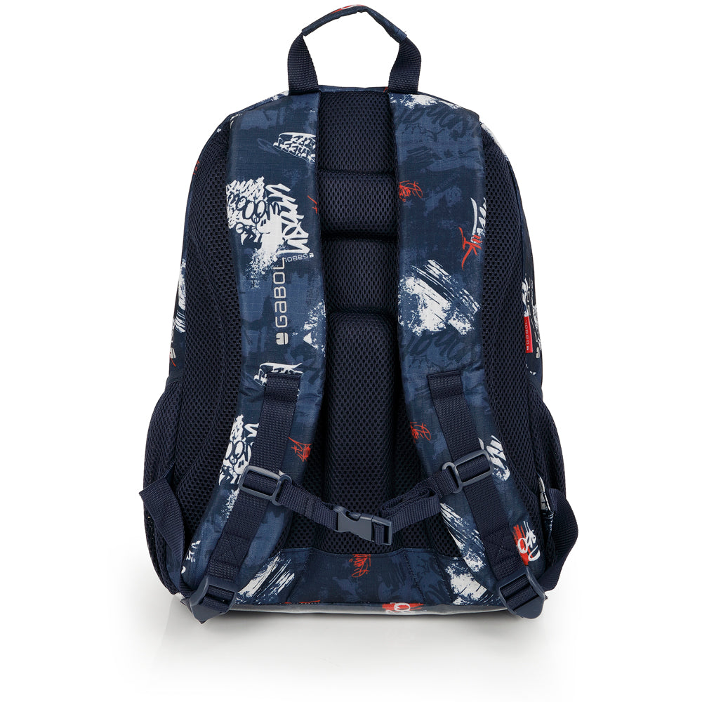 Mochila tres compartimentos Gabol Dash en color azul marino, imagen 3