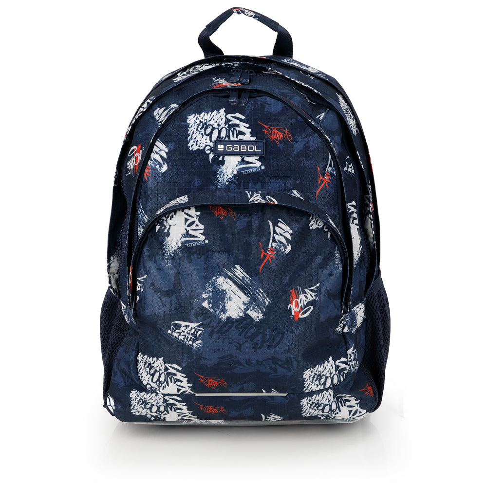 Mochila tres compartimentos Gabol Dash en color azul marino