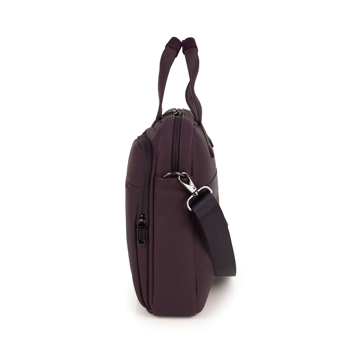 Maletín con compartimento para portátil Gabol Pause en color morado, imagen 2
