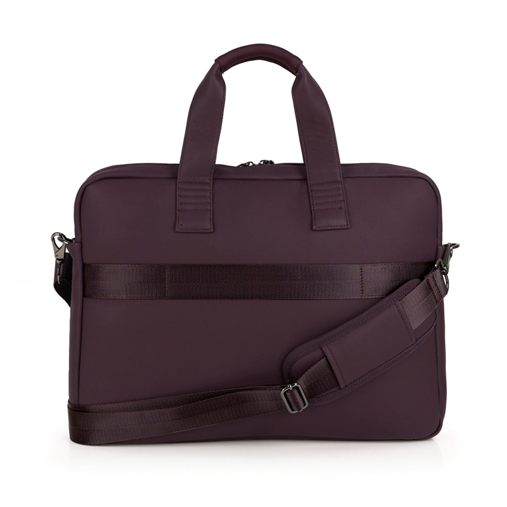 Maletín con compartimento para portátil Gabol Pause en color morado, imagen 3