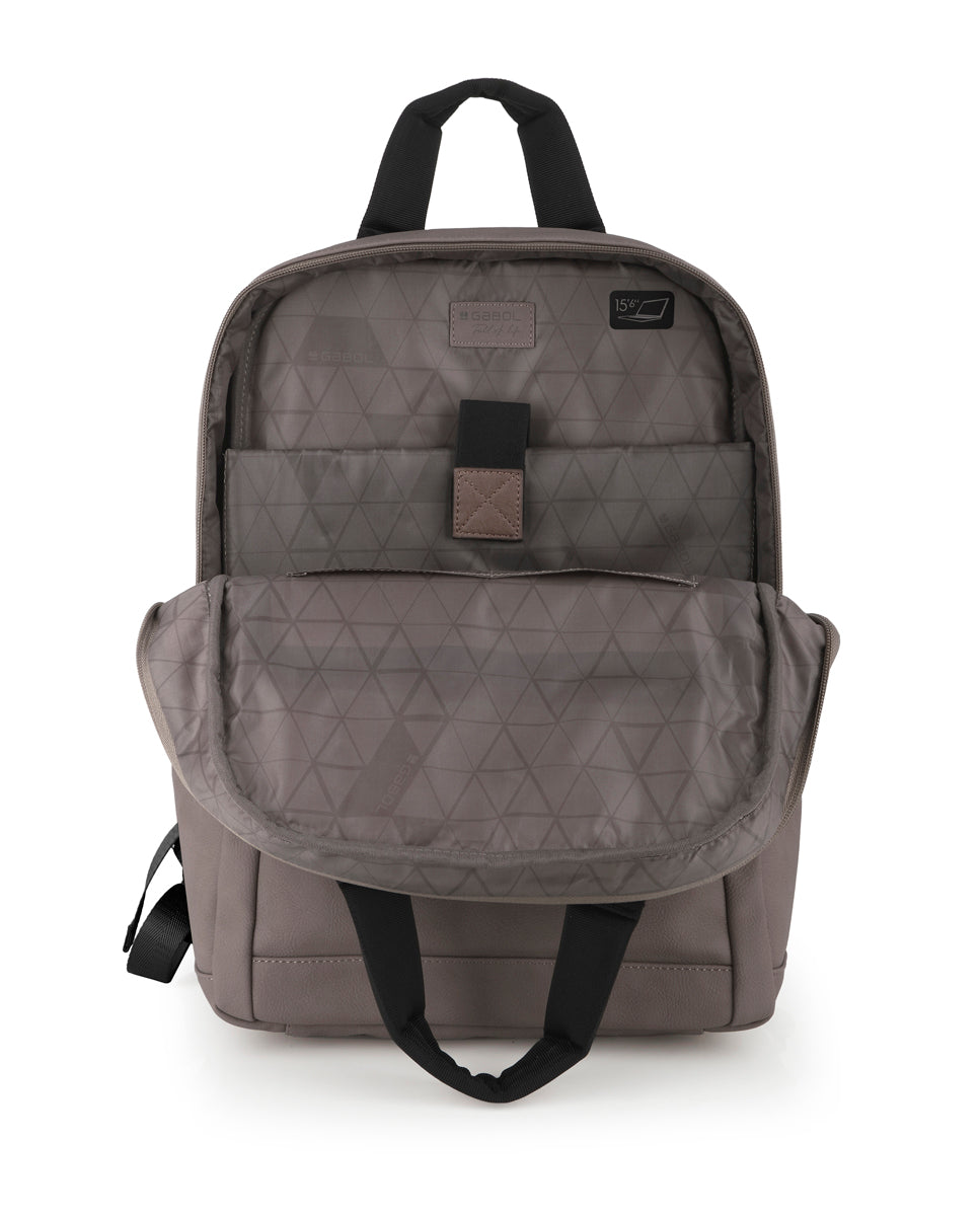 Mochila para portátil Gabol Link en color marrón, imagen 4