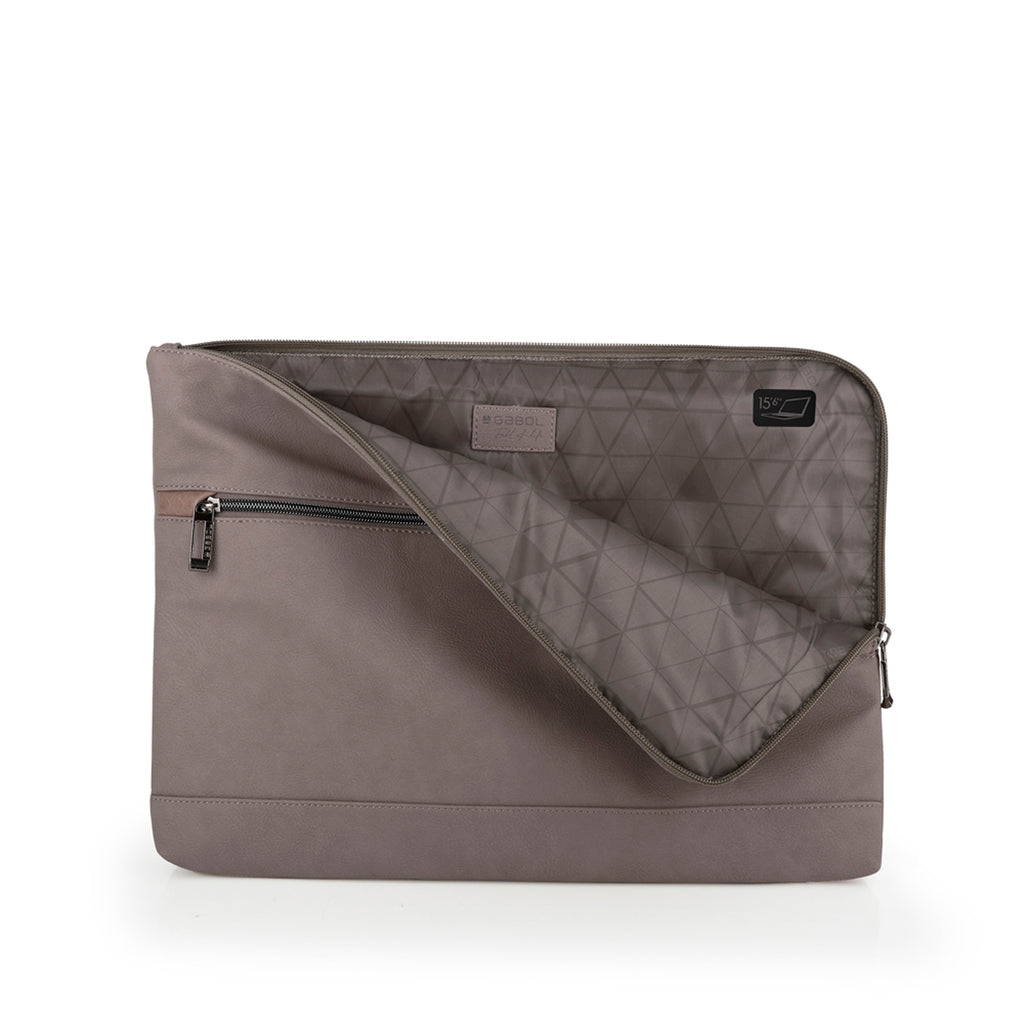 Funda para portátil acolchada de 15,6″ Gabol Link en color marrón, imagen 4