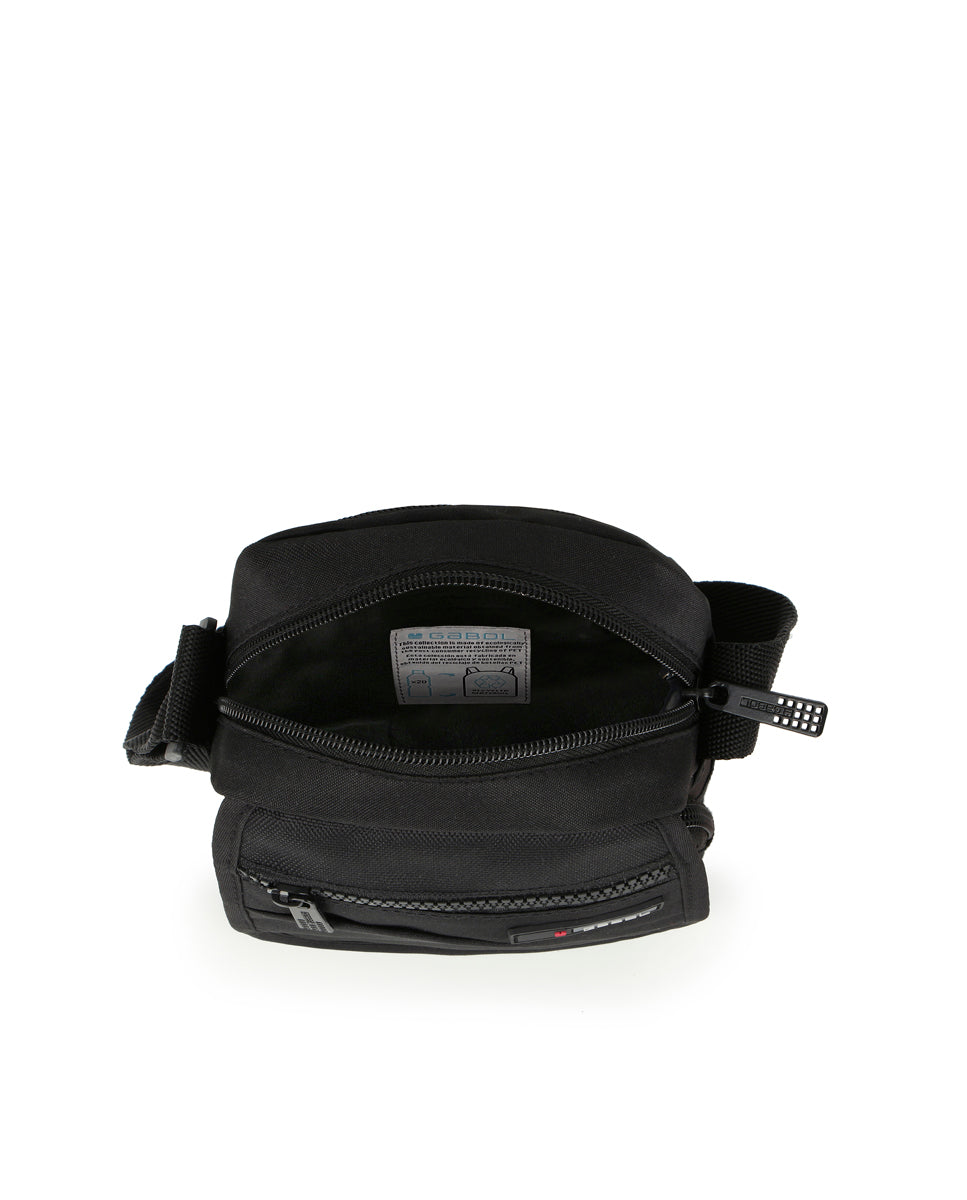 Bandolera pequeña con solapa Gabol Crony Eco en color negro, imagen 3