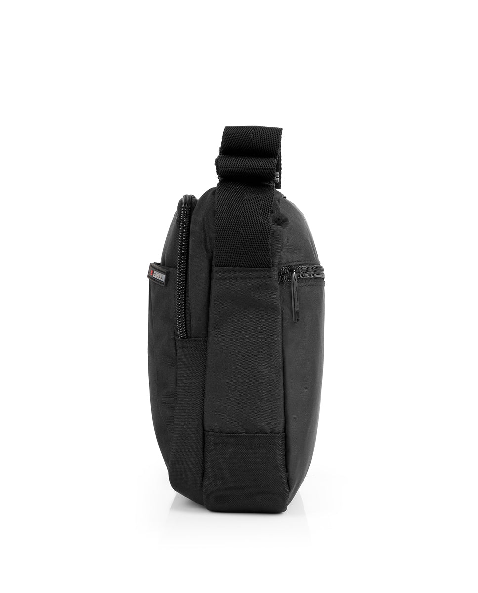Bandolera 2 compartimentos Gabol Crony Eco en color negro, imagen 2