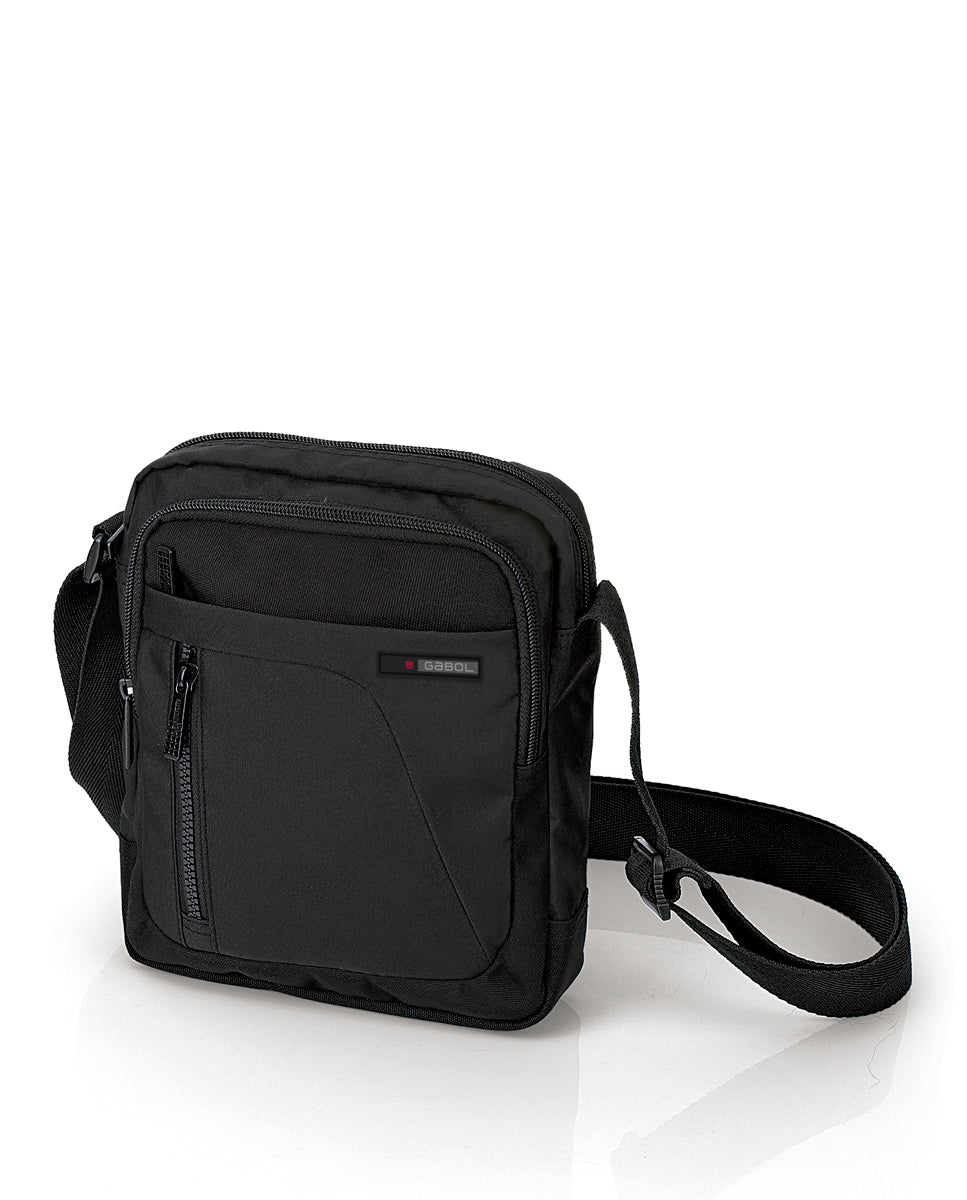 Bandolera 2 compartimentos Gabol Crony Eco en color negro, imagen 5