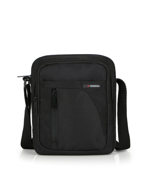 Bandolera 2 compartimentos Gabol Crony Eco en color negro