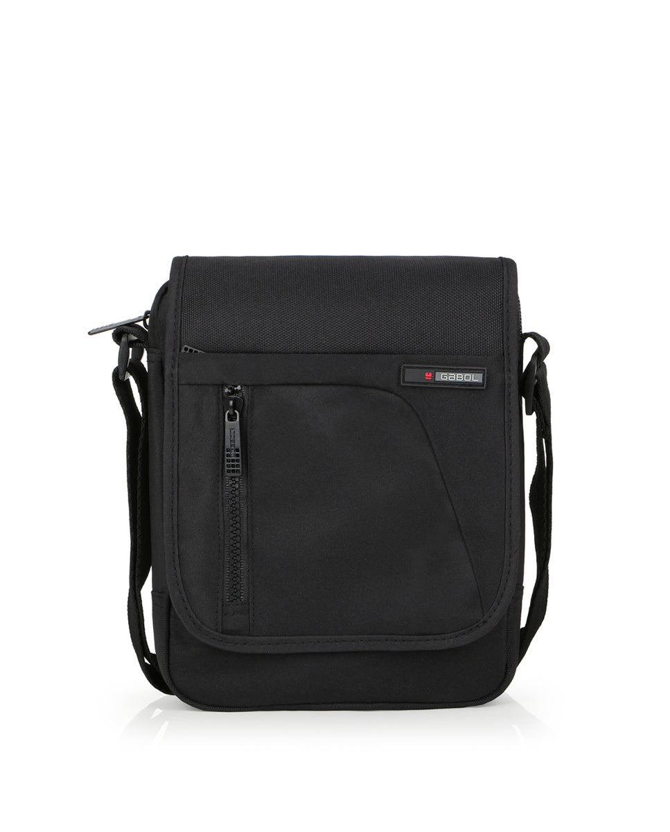 Bandolera con solapa Gabol Crony Eco en color negro