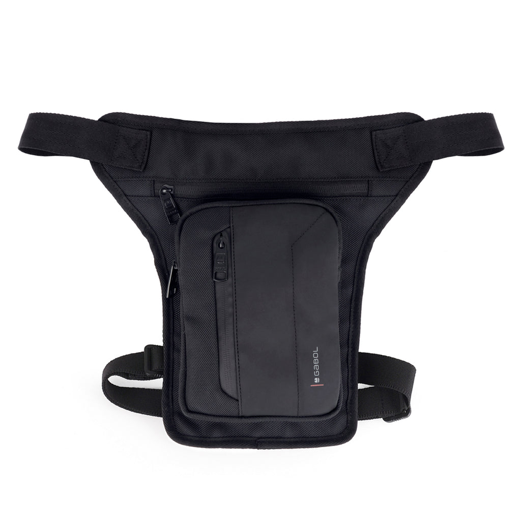 Riñonera ajustable a pierna Gabol Aston en color negro