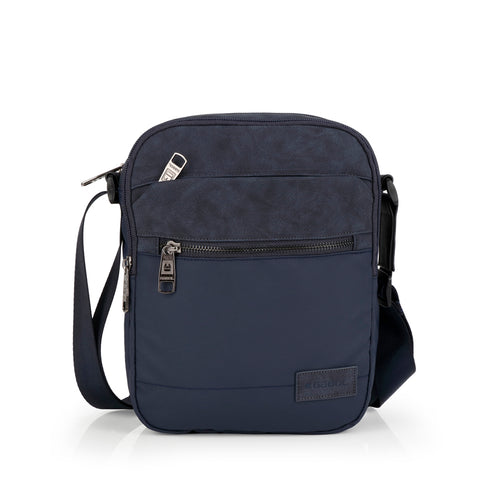 Bandolera grande Gabol Clark en color azul marino