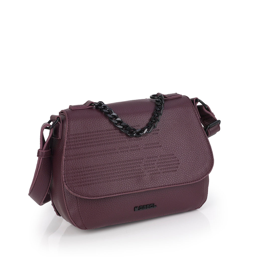 Bolso pequeño Gabol Olivia en color burdeos, imagen 5