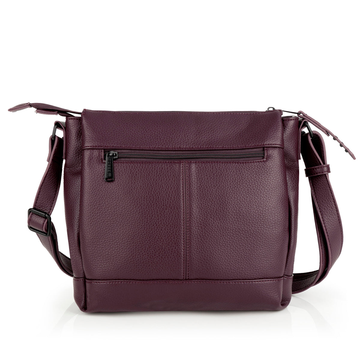Bolso tres compartimentos Gabol Olivia en color burdeos, imagen 3