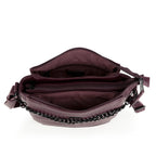 Bolso tres compartimentos Gabol Olivia en color burdeos, imagen 4