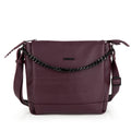 Bolso tres compartimentos Gabol Olivia en color burdeos