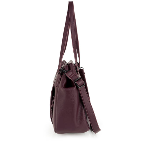 Bolso grande Gabol Olivia en color burdeos / rojo, imagen 2