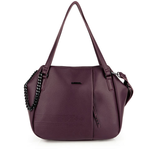Bolso grande Gabol Olivia en color burdeos / rojo