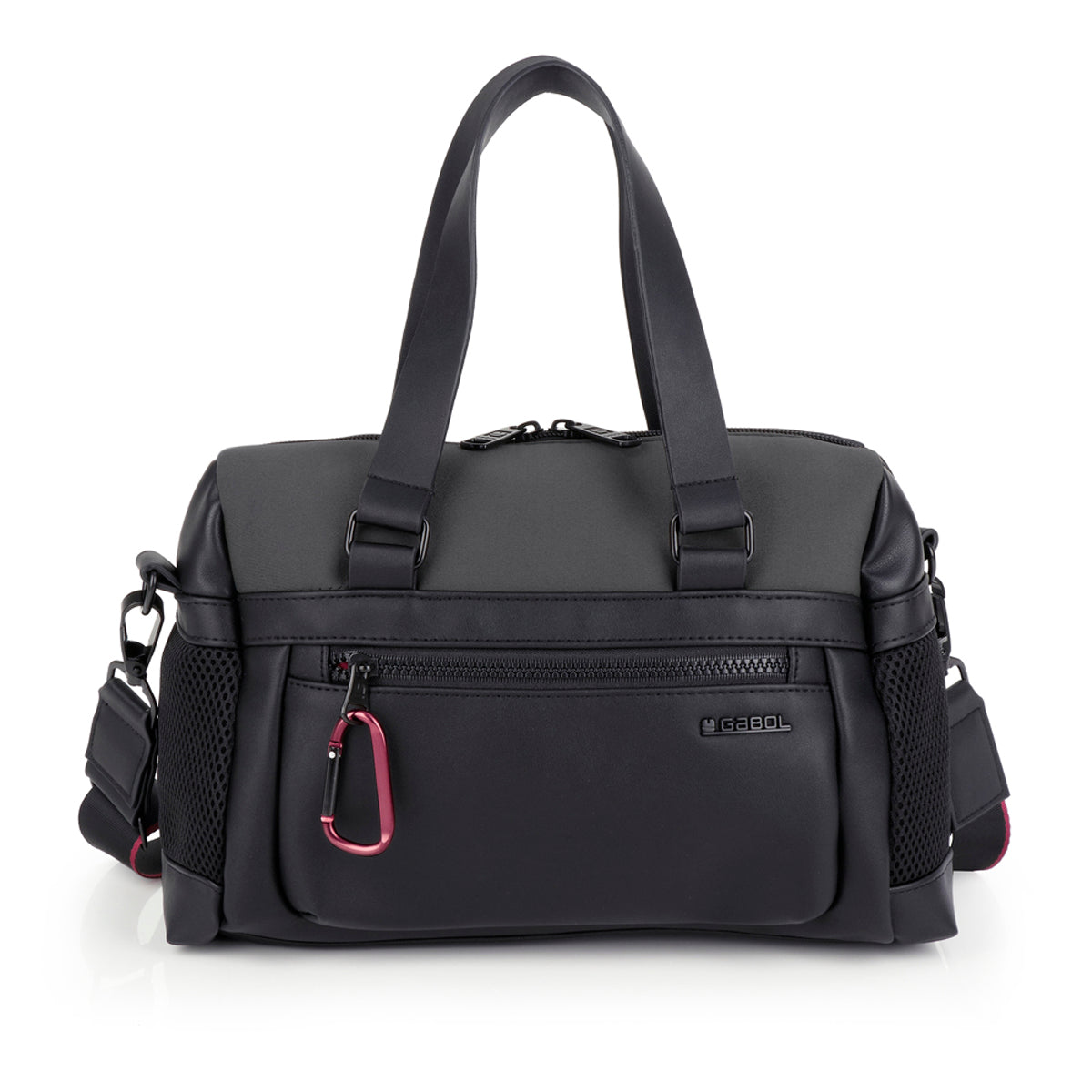 Bolso doble asa Gabol Nicole en color negro