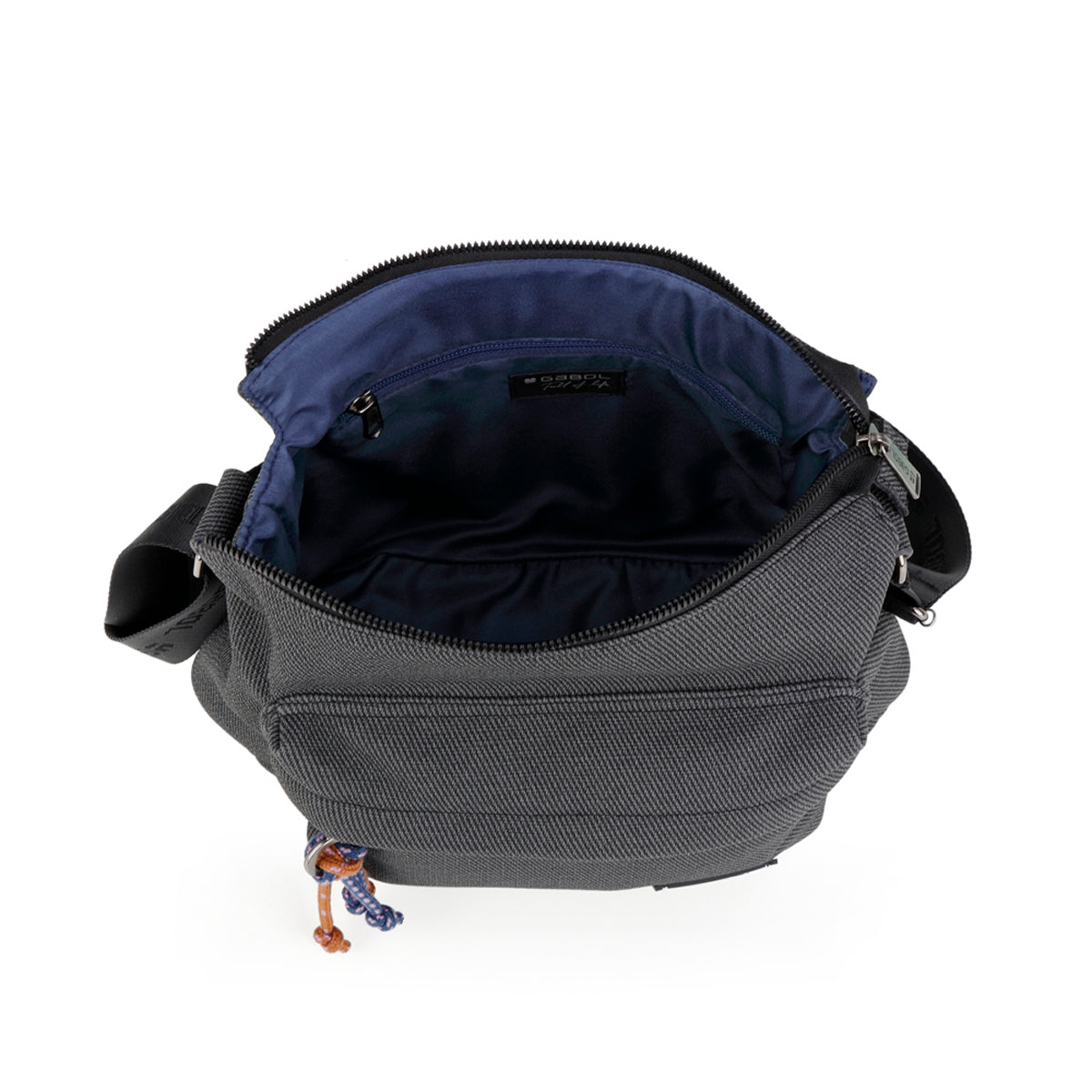 Bolso bandolera Gabol Selma en color gris, imagen 4