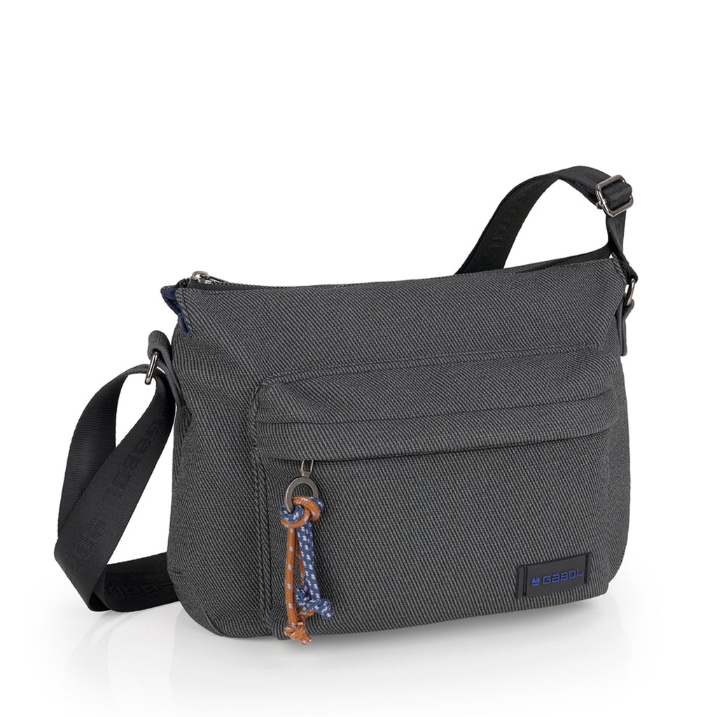 Bolso bandolera Gabol Selma en color gris, imagen 5
