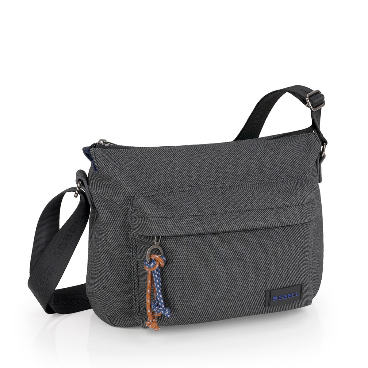 Bolso bandolera Gabol Selma en color gris, imagen 5