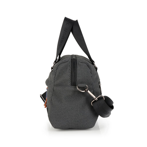 Bolso doble asa Gabol Selma en color gris, imagen 2