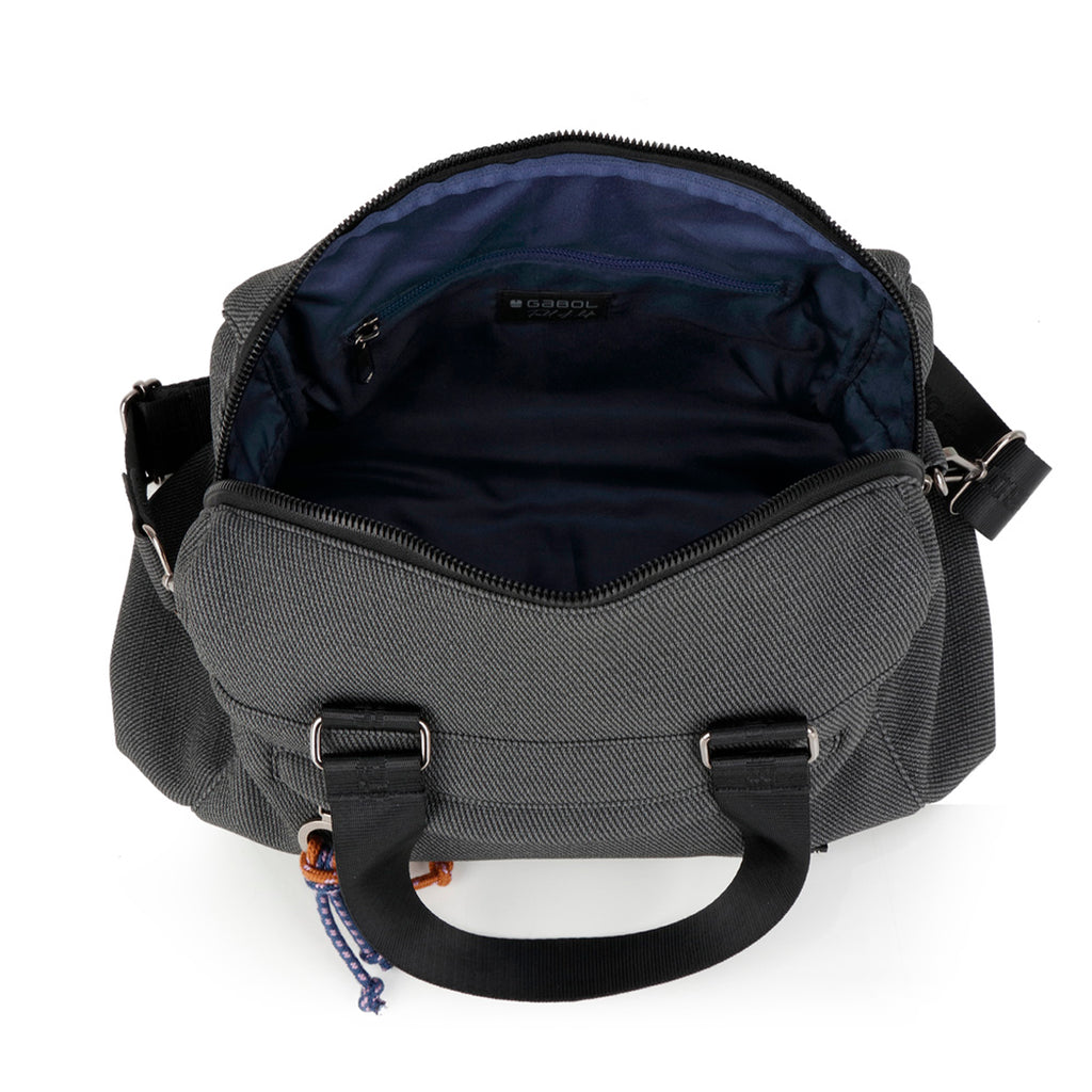 Bolso doble asa Gabol Selma en color gris, imagen 4