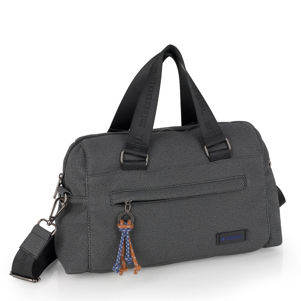 Bolso doble asa Gabol Selma en color gris, imagen 5