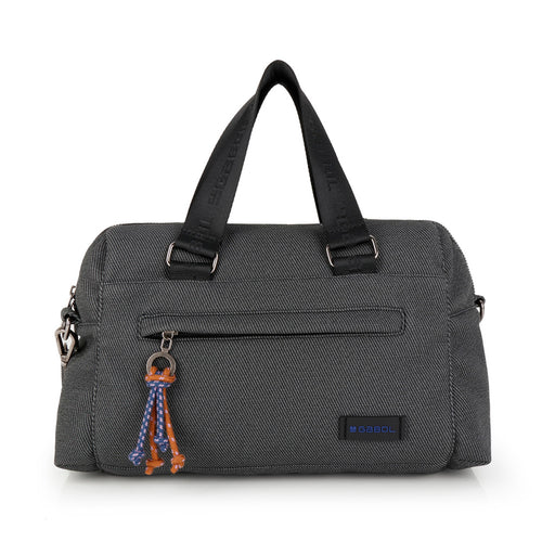 Bolso doble asa Gabol Selma en color gris