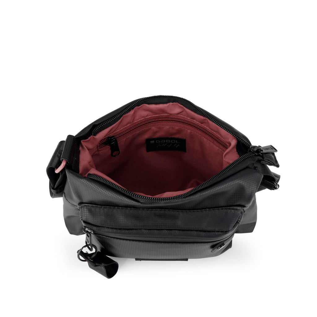 Bolso pequeño Gabol Sharon en color negro, imagen 4
