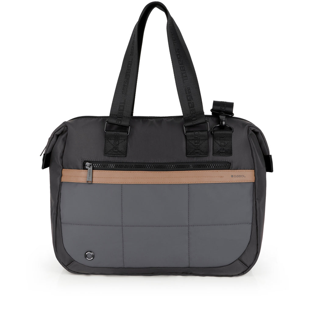 Bolso grande Gabol Sofía en color gris / antracita
