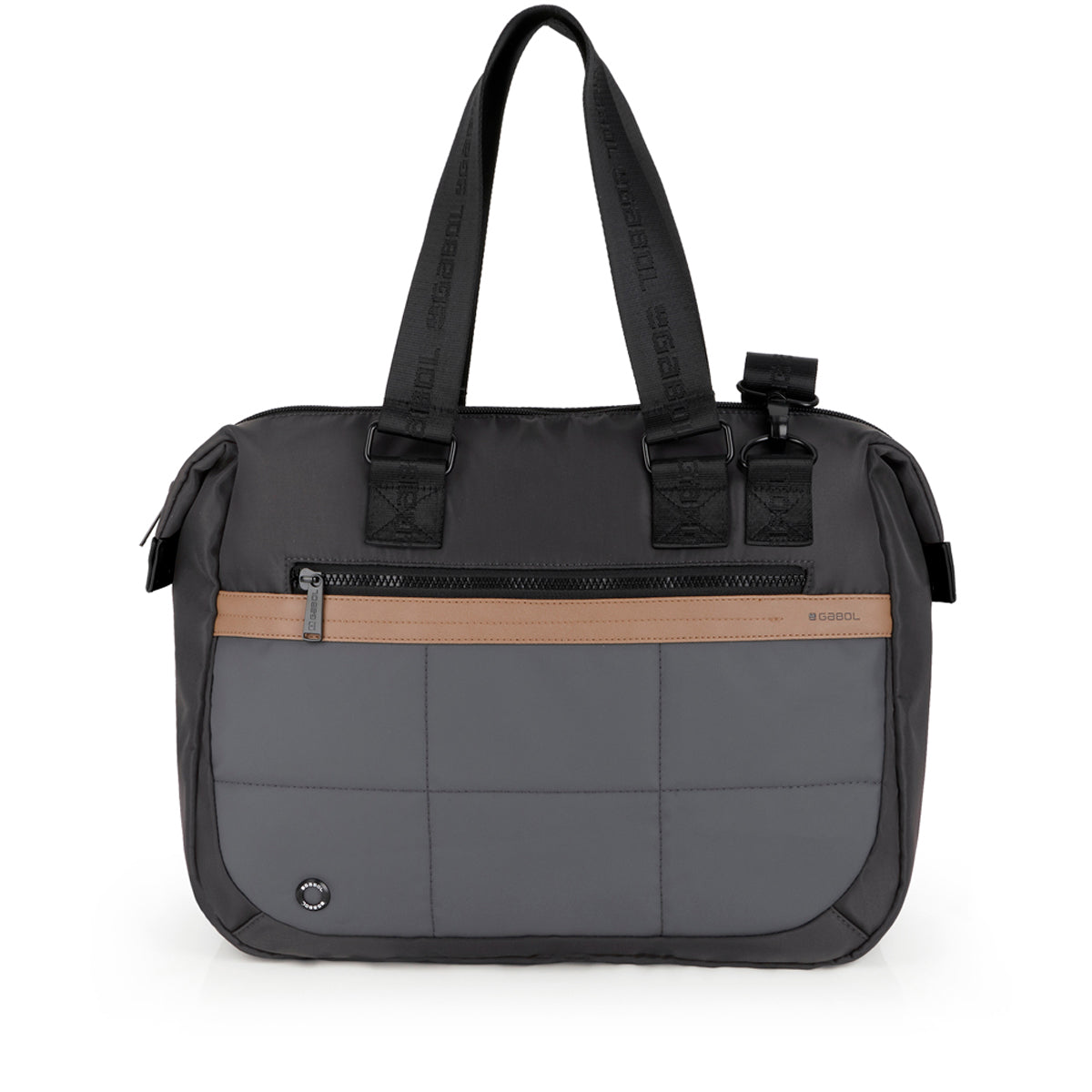 Bolso grande Gabol Sofía en color gris / antracita