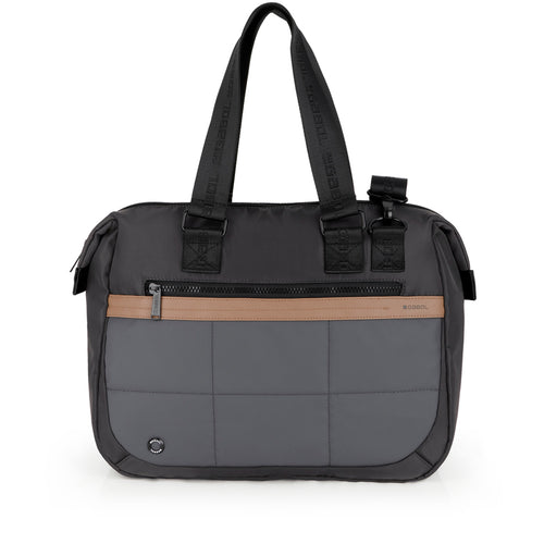 Bolso grande Gabol Sofía en color gris / antracita