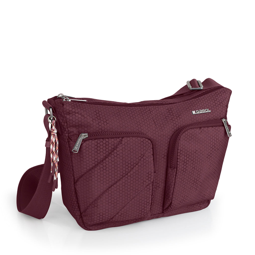 Bolso 2 compartimentos Gabol Aitana en color burdeos / rojo, imagen 5