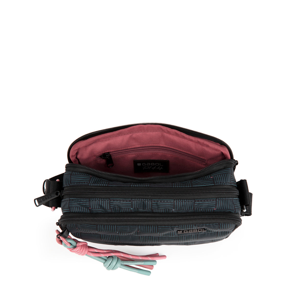 Bolso pequeño Gabol Hanae en color negro, imagen 5