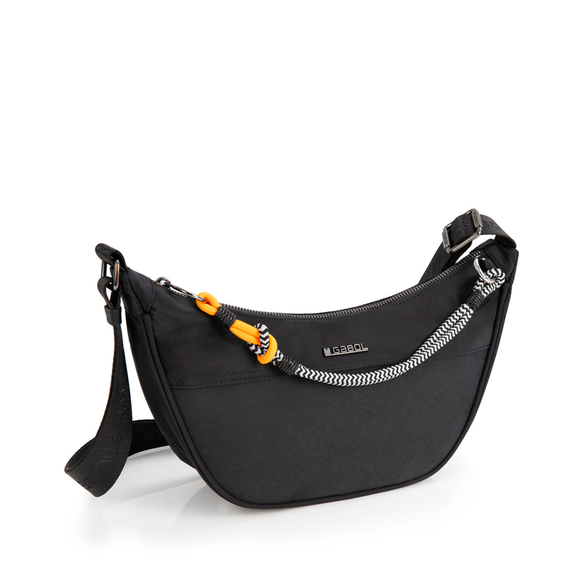 Bolso góndola pequeño Gabol Aisha en color negro, imagen 4