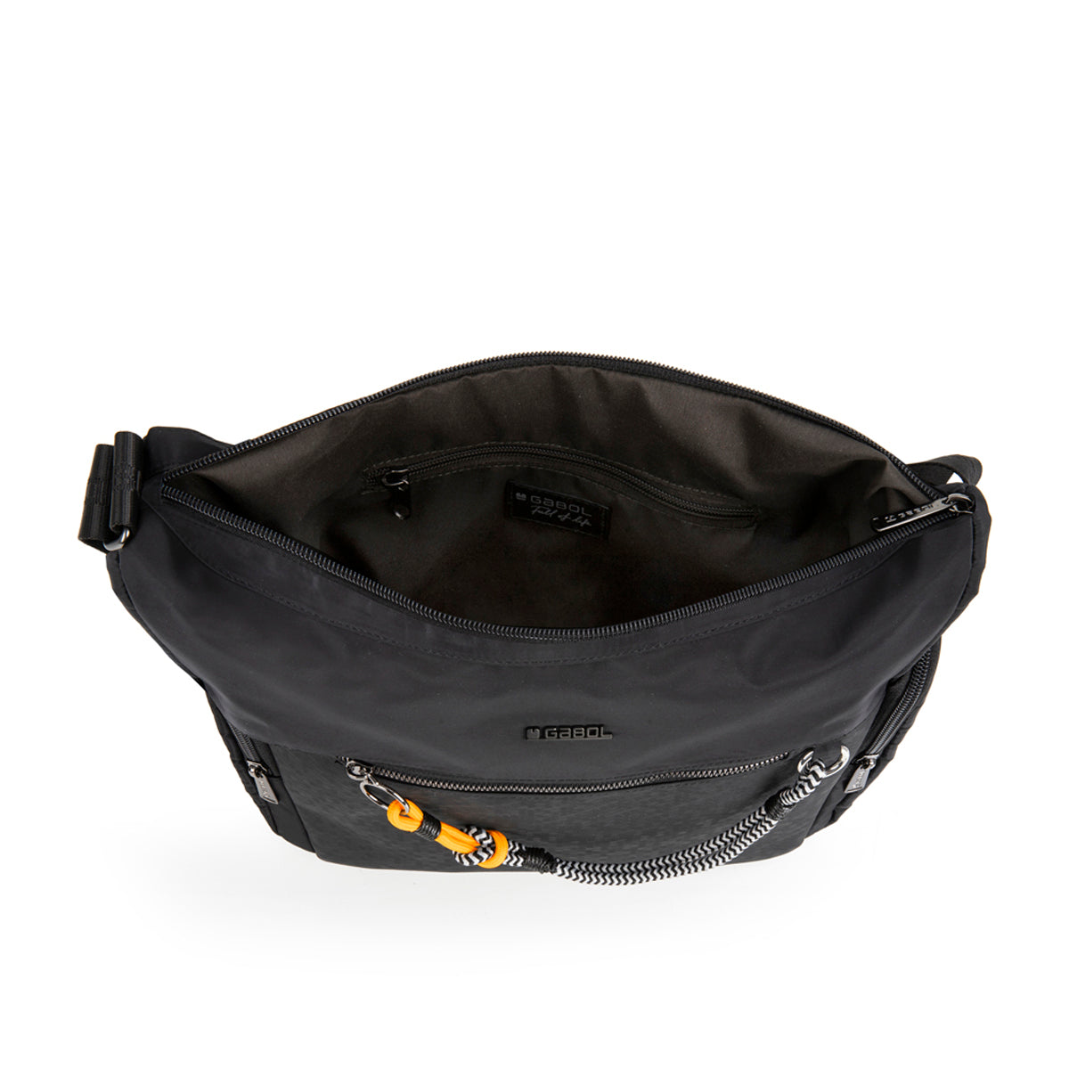 Bolso góndola clásico Gabol Aisha en color negro, imagen 4