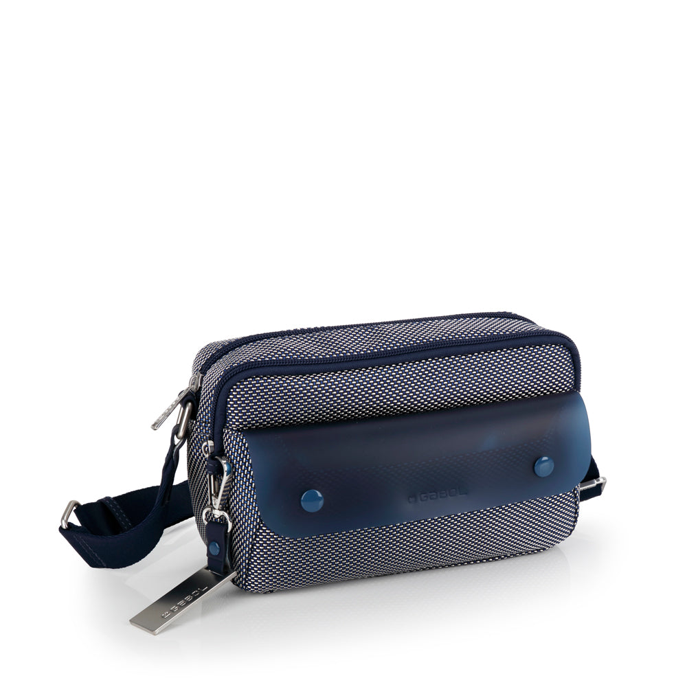Bolso pequeño 2 compartimentos Gabol Pamela en color azul, imagen 5