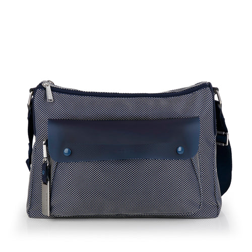 Bolso mediano 2 compartimentos Gabol Pamela en color azul