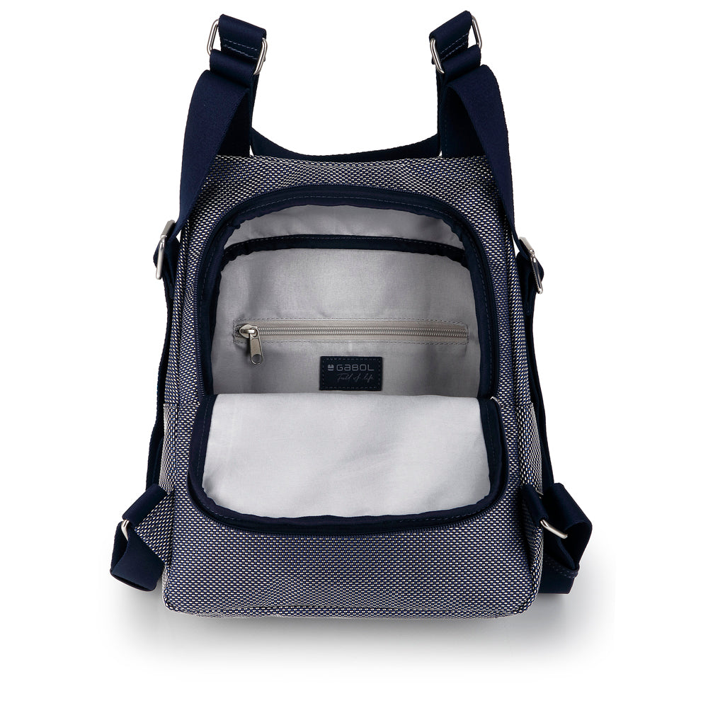 Mochila-bolso Gabol Pamela en color azul, imagen 4