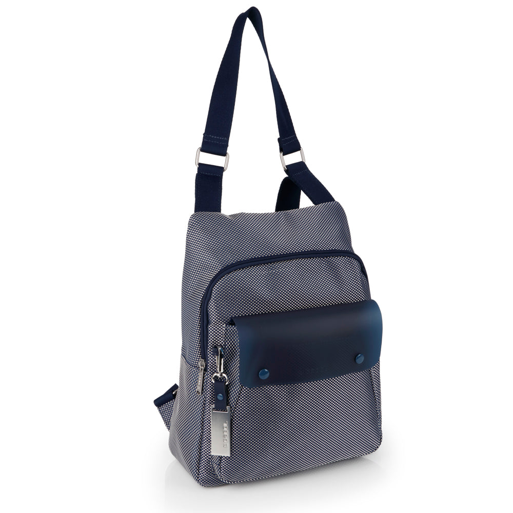 Mochila-bolso Gabol Pamela en color azul, imagen 6