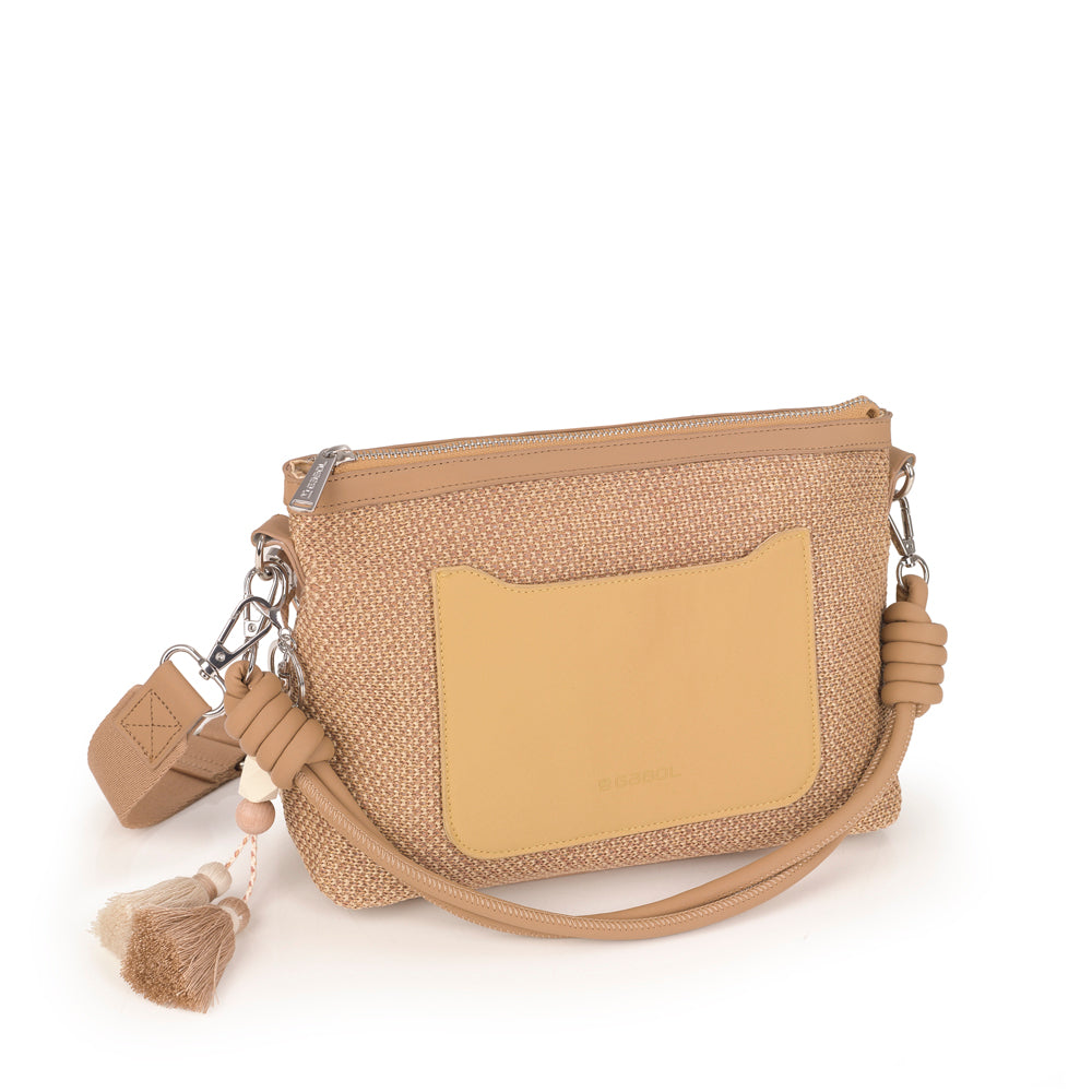 Bolso de hombro Gabol Dolce en color amarillo, imagen 5