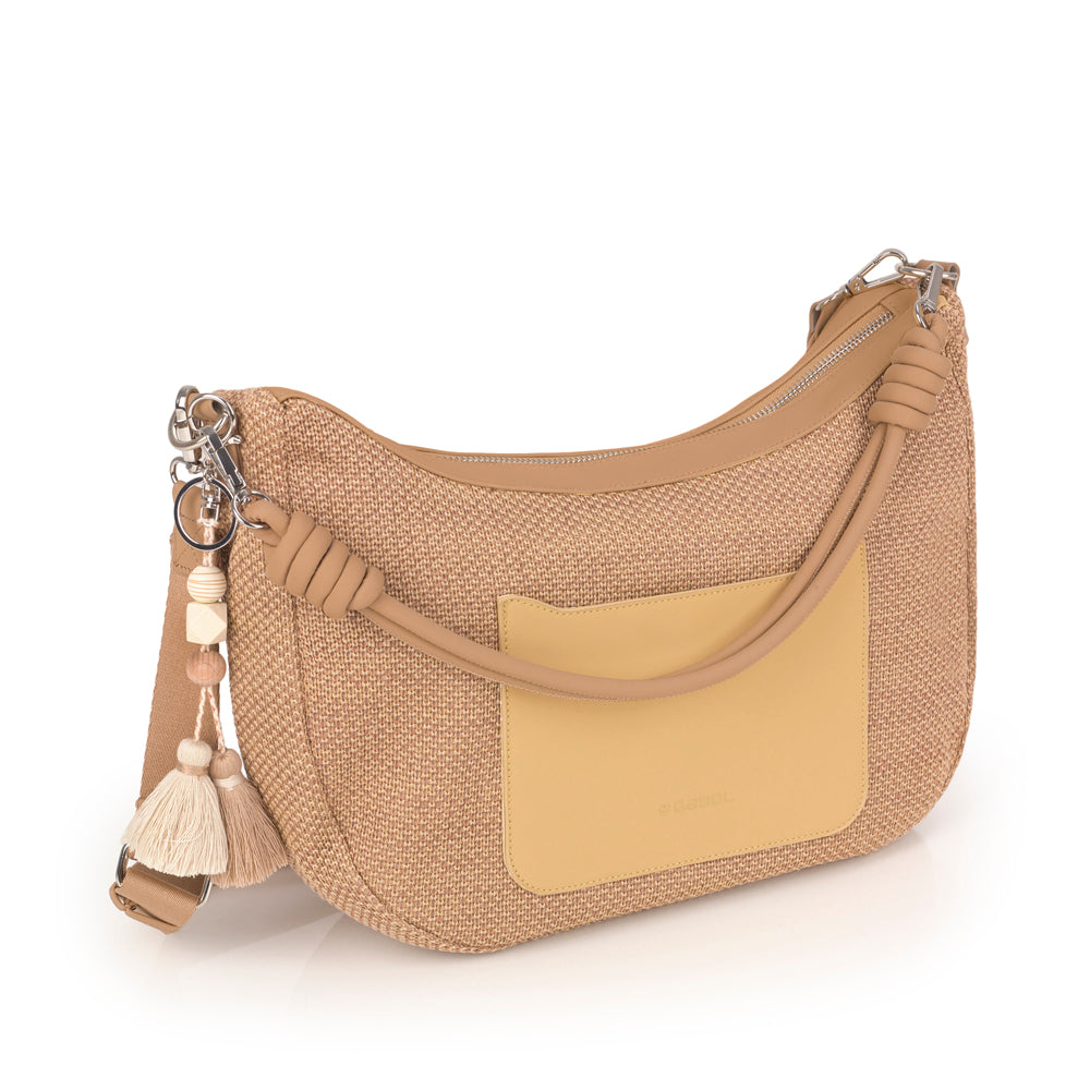 Bolso mediano Gabol Dolce en color gris, imagen 5