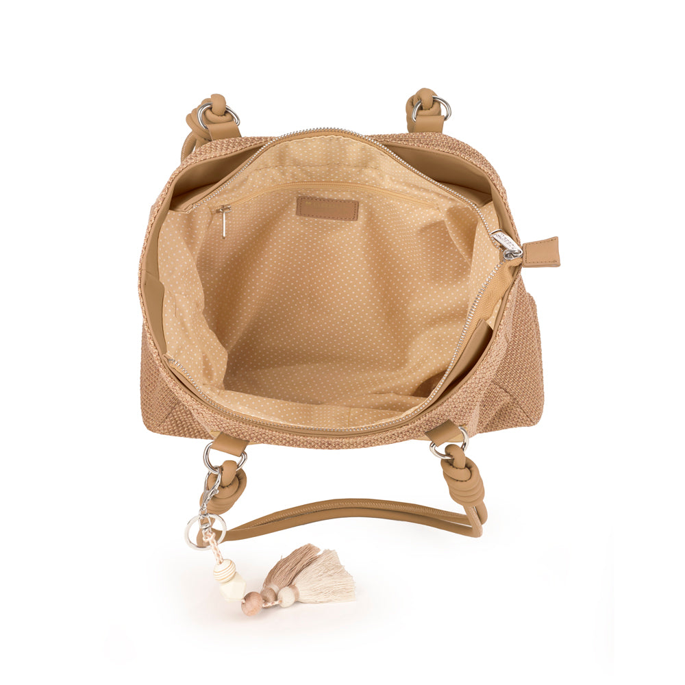 Bolso shopper Gabol Dolce en color amarillo, imagen 4