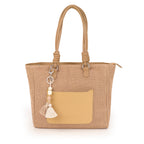 Bolso shopper Gabol Dolce en color amarillo