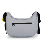 Bolso media luna Gabol Leire en color gris, imagen 3