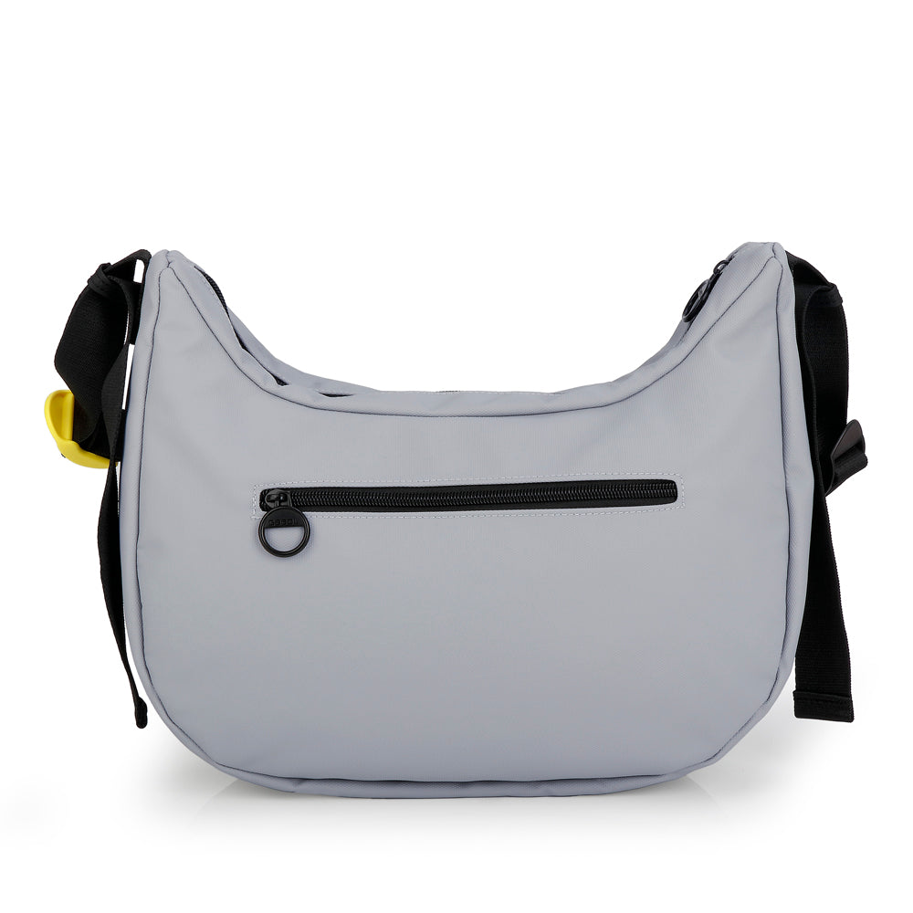 Bolso media luna Gabol Leire en color gris, imagen 3