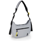 Bolso media luna Gabol Leire en color gris, imagen 5