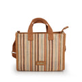 Bolso tote pequeño Gabol Amore en color marrón