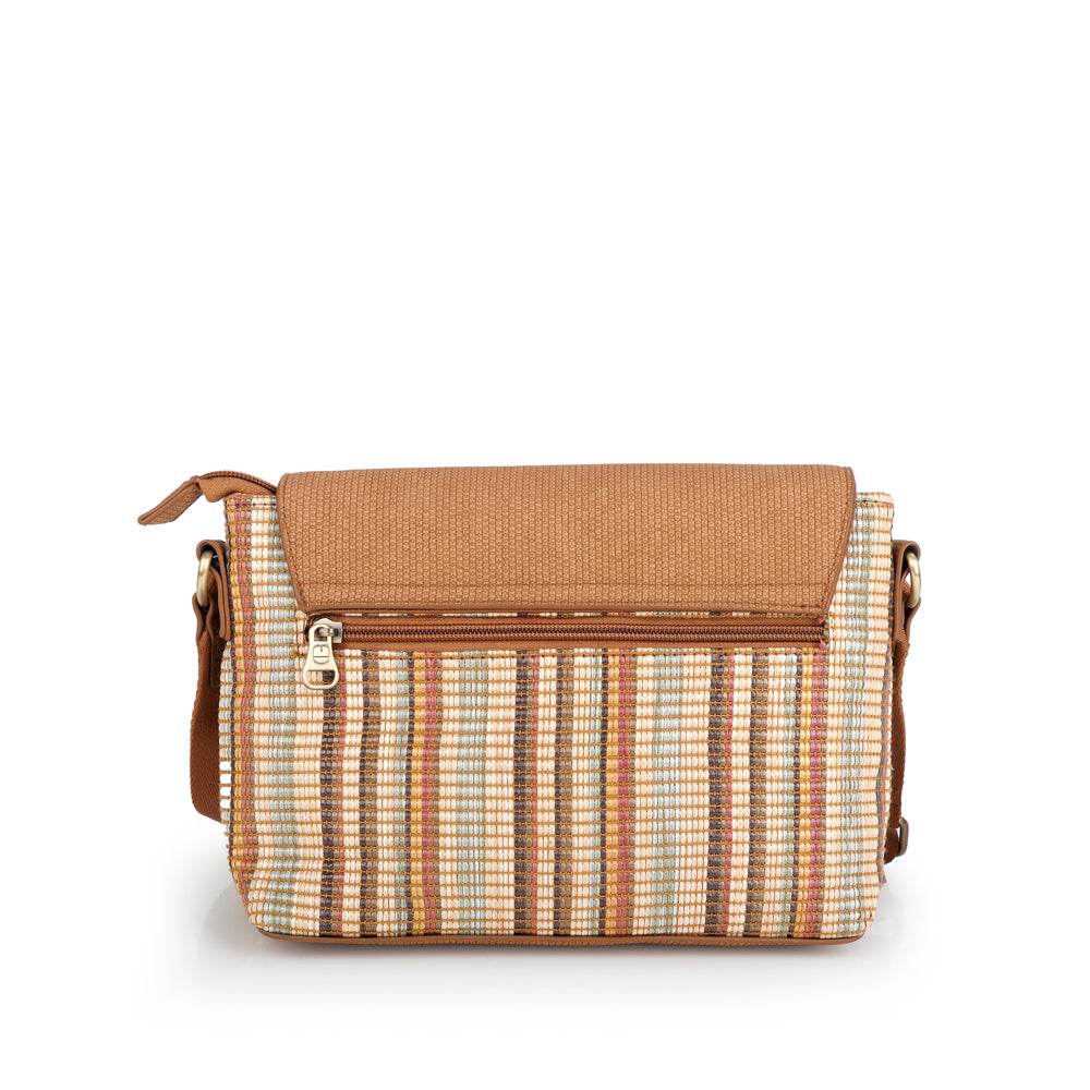 Bolso con solapa Gabol Amore en color marrón, imagen 3
