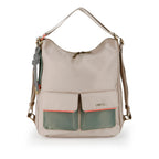 Bolso-mochila Gabol Nayade en color beige