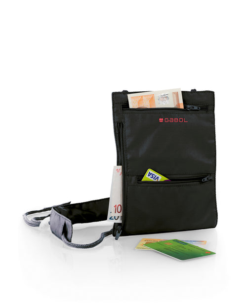 Billetero plano Gabol Accessories Travel en color negro, imagen 2